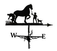 Veleta, veleta, veleta, conejo, copa de vino tinto para granjero y caballo, silueta de gato y pájaro, veleta, indicador de dirección del viento, herramienta de medición profesional, regalos