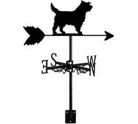 Veleta Veletas De Jardín Techo Pradock Decoración Acero Inoxidable Perro Escena Granja Accesorios Decoración Jardín Indicador De Dirección del Clima Instrumento De Medición Instalación Techo Cairn Te