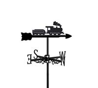 Veleta Veletas Jardín Techo Pradock Decoración Acero Inoxidable Tren Locomotora De Vapor Adorno Veleta Indicador De Dirección Medición Techo Jardín Exterior Patio Locomotora Negra