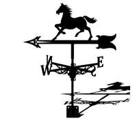 Veleta Veletas Jardín Techo Pradock Decoración Metal Jardín Burro Caballo Ciervo Clima Exterior Techo Jardín Montaje Patio Clima Patio Indicando Dirección