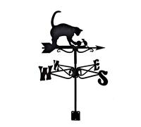 Veletas de Acero Inoxidable Veleta Herramientas de medición Esculturas Creativas Veleta Jardines al Aire Libre Casas de Arte del Hierro Patio Césped