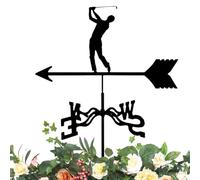 Veletas de Tejado | Molino eólico metálico con temática de Golf,Molino de Viento para Jardín Antióxido 360° Giratorio,para Patio Trasero Porche Césped Exterior y Espacios al Aire Libre Campestres