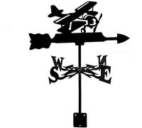 Veletas para Motocicleta, Veleta para avión, indicador de dirección del Viento, Herramientas de medición de Veleta con Revestimiento antioxidante, Veleta de Acero Inoxidable para decoración al Aire