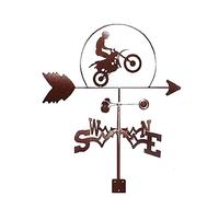Veletas, Silueta de Bicicleta de montaña, Herramientas de medición de Veleta, esculturas Creativas de Motocicleta, Veleta con Revestimiento antioxidante, Duradera para decoración de Soporte al Aire