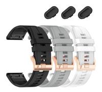 VELEYOK Correas compatibles con Garmin Fenix 8 47mm/Fenix 7/7 pro/6/6 pro/5/5 plus, correa de silicona Quickfit de 22 mm para Epix Pro 47mm/Forerunner 965/955/945/Approach S70/S62/S60/Descent G1