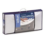 Velfont - Almohada viscoelástica Perforada Viscofresh con Doble Funda 100% algodón Termo-regulador (135 cm)