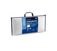 Velfont -Almohada viscoelástica Viscoluna con Tejido gofrado de Microfibra Tacto Seda con Cremallera (70 cm)