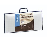 Velfont -Almohada viscoelástica Viscosuave con Doble Funda de Tejido Anti-Stress con Cremallera. (90 cm)