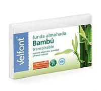 Velfont Funda Almohada Bambu Impermeable Transpirable hipoalergenica Tratamiento aloevera y Bambu (75cm)