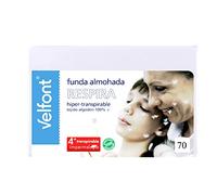 Velfont Funda de Almohada Respira 70cm. Hiper-Transpirable, Impermeable. Tejido de algodón orgánico.