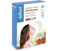 Velfont - Protector colchón Antiácaros Impermeable 180, Blanco