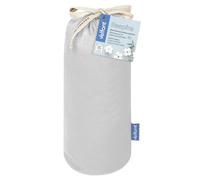 Velfont Sábana Bajera Impermeable de Algodón Orgánico, Transpirable y Impermeable, Colores Variados, Ajustable a Largos 200 cm (Gris, 105 cm)