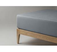 Velfont Sábana Bajera Impermeable de Algodón Orgánico, Transpirable y Impermeable, Colores Variados, Ajustable a Largos 200 cm (Gris Oscuro, 90 cm)