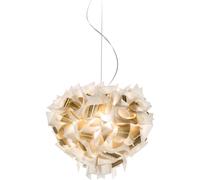 Veli Aurea Lámpara Colgante Blanco/Oro Con Cable Transparente