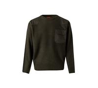 VELILLA 100; Jersey Punto Grueso con Cuello Redondo; Color Verde Caza; Talla S