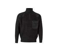 Velilla 101; Jersey punto grueso con cuello alto; color Negro; Talla L