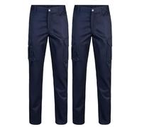 VELILLA 103001; Pantalón Multibolsillos; Color Azul Navy; Talla 34 (Paquete de 2)