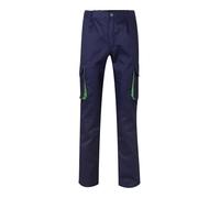 VELILLA Pantalón 103004 Bicolor multibolsillos Azul marino/Verde lima Talla 42