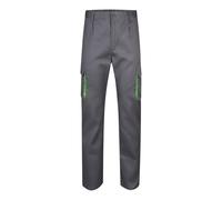 VELILLA 103004, Pantalón Bicolor Multibolsillos, Color Gris y Verde Lima, Talla 56