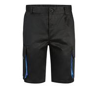 VELILLA 103007 Bermudas Bicolor Multibolsillos, Color Negro y Celeste, Talla 46