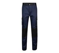 VELILLA Pantalón 103020B bicolor multibolsillos Azul Navy y Negro Talla 50