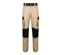 VELILLA 103020B; Pantalón Bicolor Multibolsillos; Color Beige Arena y Negro; Talla 50