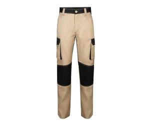 VELILLA 103020B; Pantalón Bicolor Multibolsillos; Color Beige Arena y Negro; Talla 56
