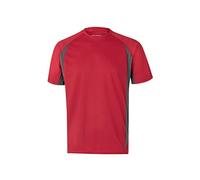 Velilla 105501 Camiseta Técnica Bicolor, Color Rojo y Gris, Talla XXL