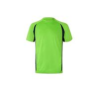 VELILLA 105501 Camiseta Técnica Bicolor, Color Verde Lima y Azul Navy, Talla M