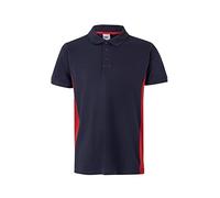 VELILLA 105504; Polo Bicolor Manga Corta; Color Azul Navy y Rojo; Talla S
