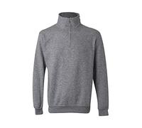 VELILLA 105702 48 Sudadera Con Media Cremallera, Color Gris Jaspeado, Talla S
