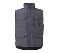 VELILLA 108; Chaleco acolchado multibolsillos; Color Gris; Talla 3XL