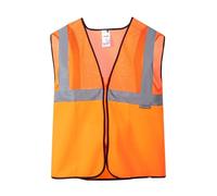VELILLA 146 ; Chaleco Profesional con Tejido de Rejilla; Color Naranja Fluor; Talla L