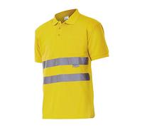 Velilla 172 20 XL - Polo alta visibilidad de manga corta Amarillo flúor Talla XL