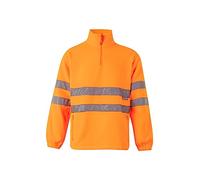 Velilla 180; Forro polar Alta Visibilidad; color Naranja Flúor; Talla 3XL