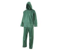 Velilla 195 2 3XL - Traje de lluvia dos piezas con capucha oculta Verde Talla 3XL