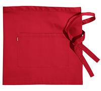 VELILLA 404201; Delantal corto con bolsillo; color rojo; talla única