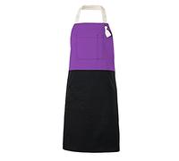 VELILLA 404210B; Delantal peto bicolor; color morado; talla única