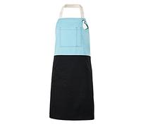 VELILLA 404210B; Delantal peto bicolor; color turquesa claro; talla única