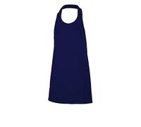 VELILLA 404212; Delantal tipo peto abotonado corto; Color azul marino; Talla única