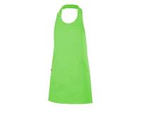 Velilla 404212; Delantal tipo peto abotonado corto; Color verde lima; Talla única