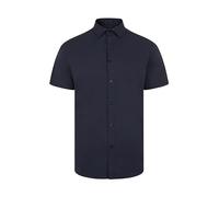 Velilla 405016S; Camisa Manga Corta Stretch Hombre; Color Azul Navy; Talla 2XL