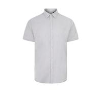 Velilla 405024S Camisa Oxford Manga Corta Hombre, Color Gris Hielo, Talla M