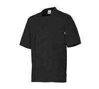 Velilla 405201 0 3XL - Chaqueta de cocina manga corta Negro Talla 3XL