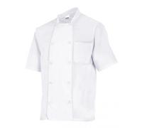 Velilla 432 7 56 - Chaqueta de cocina manga corta Blanco Talla 56