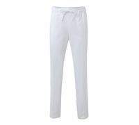 Velilla 533005, Pantalón Pijama 100% Algodón con Cintas, Color Blanco, Talla S