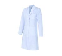 Velilla 539002, Bata mujer semi entallada manga larga, color Blanco, Talla 2XL