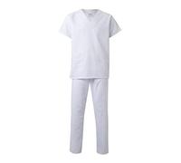 VELILLA 800; Conjunto Pijama Sanitario; Color Blanco; Talla XS