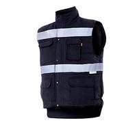 Velilla Chaleco con Cintas Acolchado Multibolsillos Azul Navy M