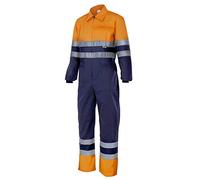 VELILLA P1512103Xl Mono bicolor Alta Visibilidad, Color Azul Marino y Naranja Flúor, Talla 3XL